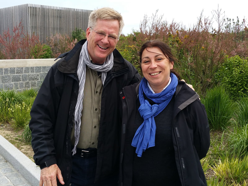 Magali Dequesne with Rick Steves